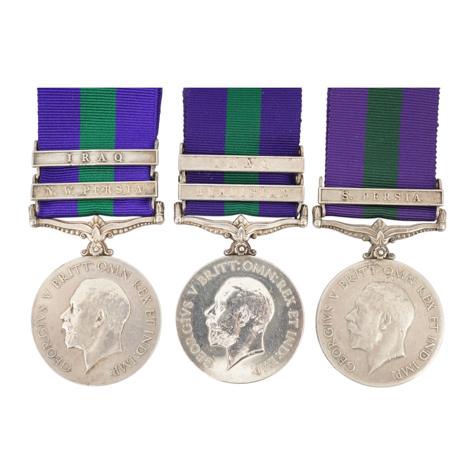 Three George V General Service Medals